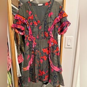 Tanya Taylor floral mini dress